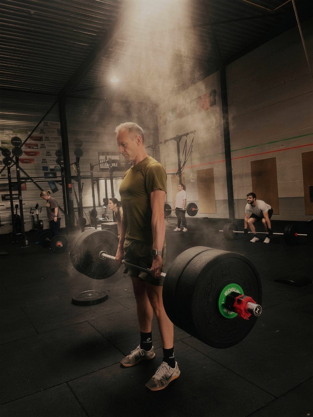 Leden trainen aan het rig bij Effort in Kapellen