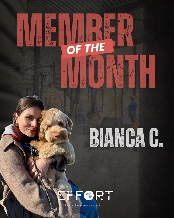 Bianca, Member of the Month januari 2026 bij Effort