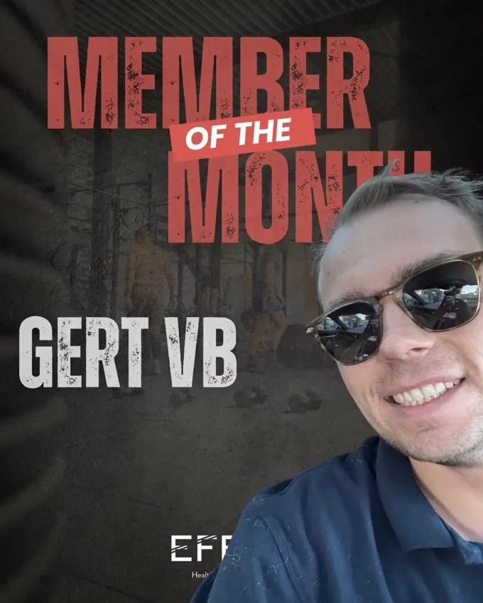 Gert, Member of the Month juli 2026 bij Effort
