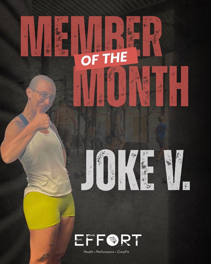 Joke, Member of the Month september 2025 bij Effort