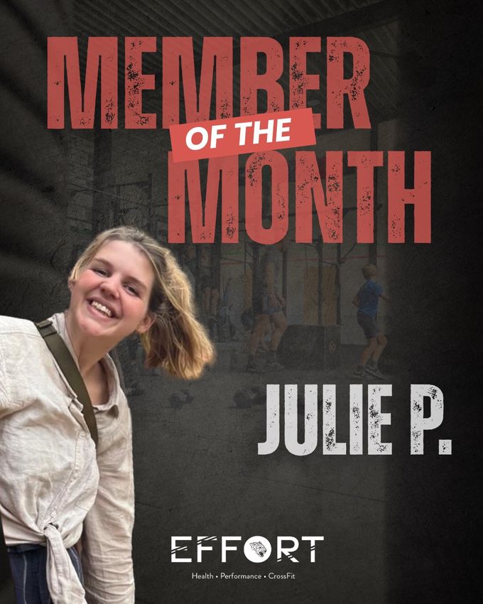 Julie, Member of the Month februari 2026 bij Effort