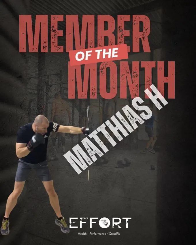 Matthias, Member of the Month april 2026 bij Effort