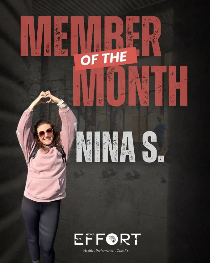 Nina, Member of the Month juni 2026 bij Effort
